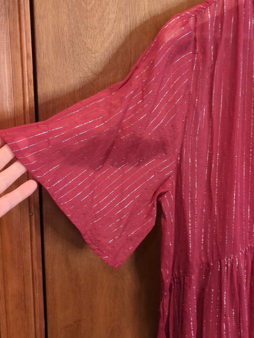 Anthropologie The Kallie Flowy Maxi Dress: Lurex Edition - Picture 7 of 12
